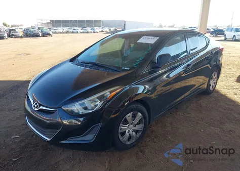 2016 Hyundai Elantra Se from USA, damaged, VIN 5NPDH4AE7GH772682